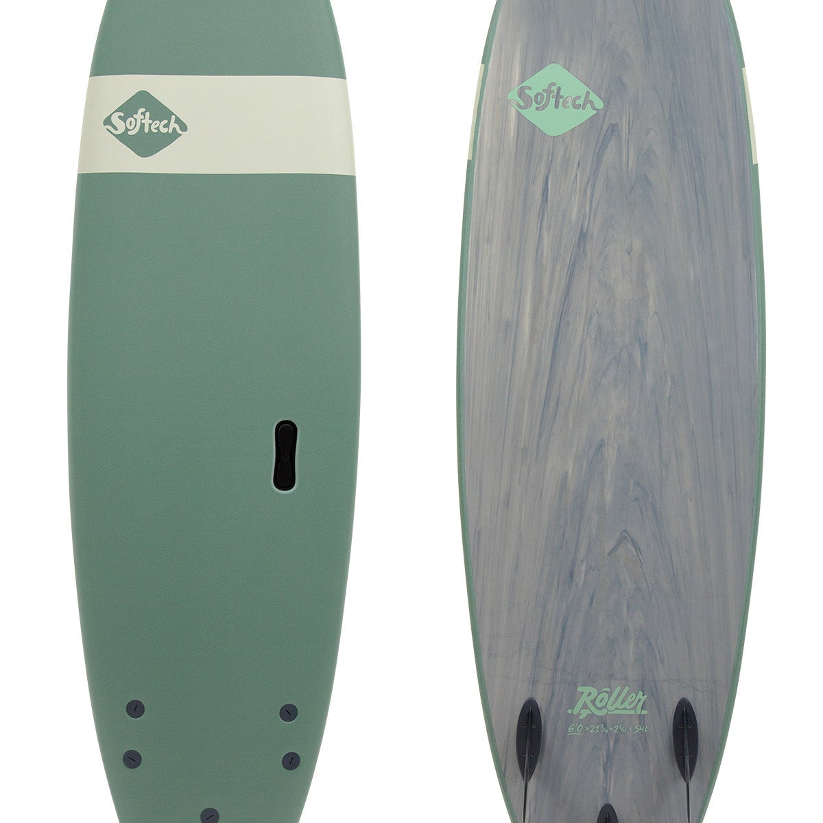 Softech Soft Top Surfboards - Roller 7'0 Smokey Green | Boards In They ...