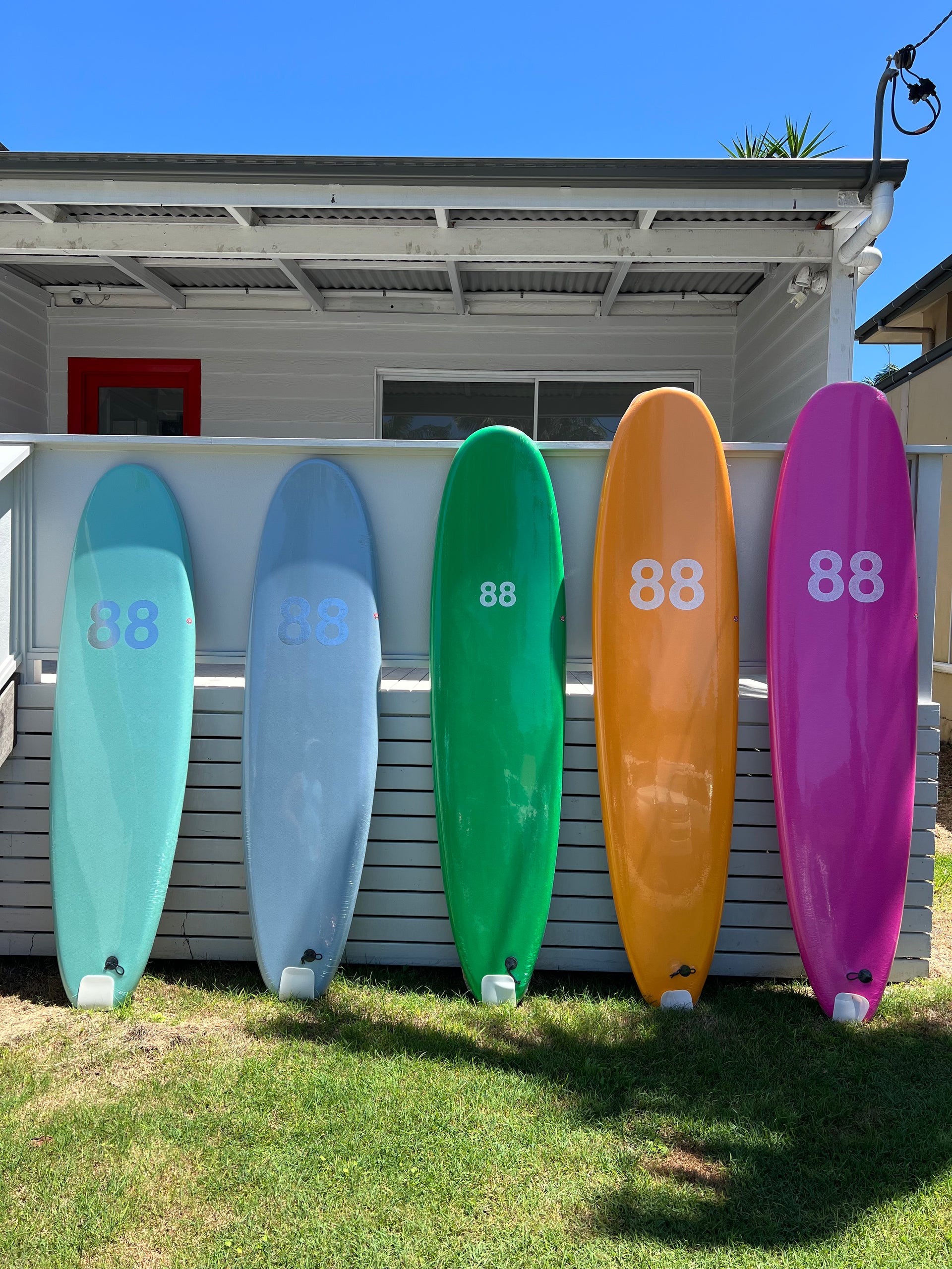 88 Surfboards Australia - Soft Top Surfboard - 8'0 (Various 88 Surfboards Australia - Soft Top Surfboard - 8'0 (Various