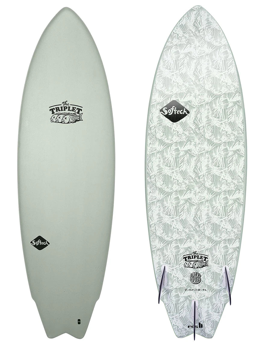 Sift Top Fish Softech The Triplet | Soft Top Fish Surfboard | Boards In The Bay